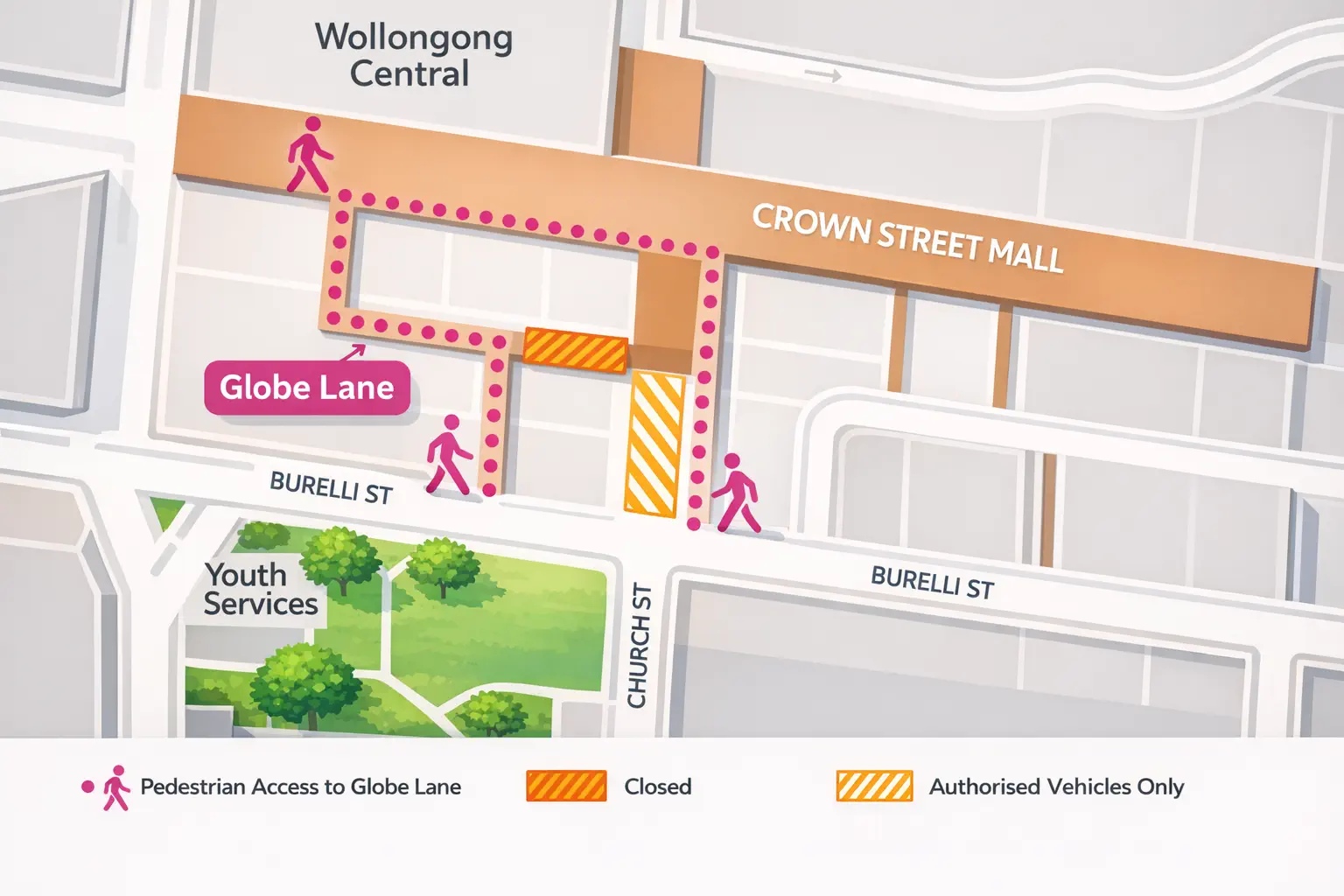 Globe Lane map